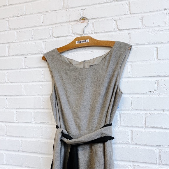 ZARA belted brown dress wool blend - Picture 3 of 4